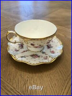 Royal Crown Derby ROYAL ANTOINETTE Cup & Saucer