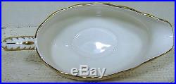 Royal Crown Derby ROYAL ANTOINETTE Gravy Boat & Underplate/Stand PRISTINE