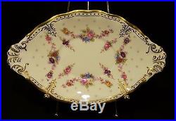 Royal Crown Derby ROYAL ANTOINETTE Gravy Boat & Underplate/Stand PRISTINE