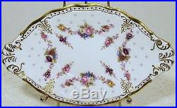 Royal Crown Derby ROYAL ANTOINETTE Gravy Boat & Underplate/Stand PRISTINE