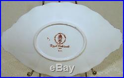 Royal Crown Derby ROYAL ANTOINETTE Gravy Boat & Underplate/Stand PRISTINE