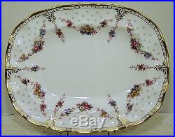 Royal Crown Derby ROYAL ANTOINETTE Oval Serving Platter 12-7/8 PRISTINE