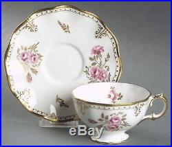 Royal Crown Derby ROYAL PINXTON ROSES Cup & Saucer 544508