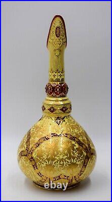 Royal Crown Derby Raised Paste Gold Ewer with Pierced Handle Circa 1880