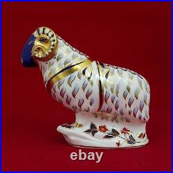 Royal Crown Derby Ram with Gold Stopper