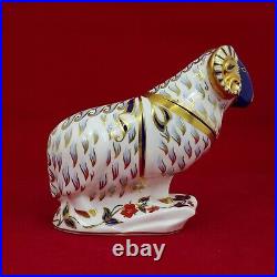 Royal Crown Derby Ram with Gold Stopper