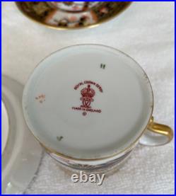 Royal Crown Derby Rare 4541 Pattern Cup and Saucer Set of Six (6)
