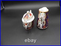 Royal Crown Derby Rare Coffee Pot, Cream and Sugar Mint