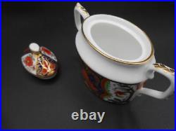 Royal Crown Derby Rare Coffee Pot, Cream and Sugar Mint
