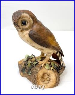 Royal Crown Derby Rare Large Brown Owl 10 Artist Signed CJ XXXIII 1970's READ