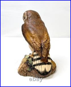 Royal Crown Derby Rare Large Brown Owl 10 Artist Signed CJ XXXIII 1970's READ