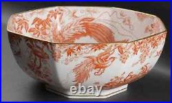 Royal Crown Derby Red Aves 11 Octagonal Serving Bowl 4415140