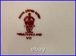 Royal Crown Derby Red Aves Bone China Vintage 18 Pieces