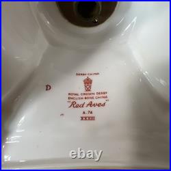 Royal Crown Derby Red Aves Candle Holder
