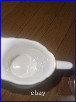 Royal Crown Derby Red Aves Cream Pitcher & Sugar Bowl Fine Bone China With22K Gold