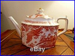 Royal Crown Derby Red Aves Large Tea Pot England