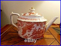 Royal Crown Derby Red Aves Large Tea Pot England