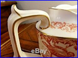 Royal Crown Derby Red Aves Large Tea Pot England