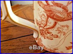 Royal Crown Derby Red Aves Large Tea Pot England