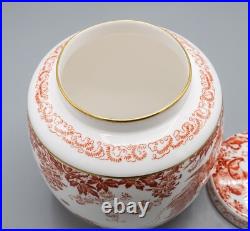 Royal Crown Derby Red Aves Medium Ginger Jar 7 2nd Quality FREE USA SHIPPING