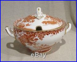 Royal Crown Derby Red Aves Sauce Tureen