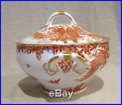 Royal Crown Derby Red Aves Sauce Tureen