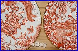 Royal Crown Derby Red Aves Set of (2) Dinner Plates, 10 1/2 Multi available