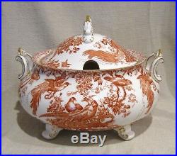 Royal Crown Derby Red Aves Soup Tureen