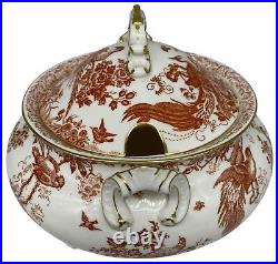 Royal Crown Derby Red Aves Soup Tureen