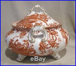 Royal Crown Derby Red Aves Soup Tureen