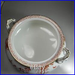 Royal Crown Derby Red Aves Soup Tureen w Lid Covered Older Pattern A 74 Cover