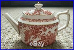 Royal Crown Derby Red Aves Teapot Fine Bone China England Excellent Condition