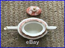 Royal Crown Derby Red Aves Teapot Fine Bone China England Excellent Condition