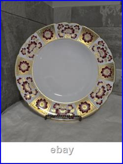 Royal Crown Derby Red Derby Panel Dinner Plate England