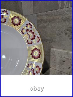 Royal Crown Derby Red Derby Panel Dinner Plate England