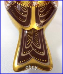 Royal Crown Derby Redpoll Bird Imari Paperweight New In Box England Gold 2010