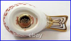 Royal Crown Derby Redpoll Bird Imari Paperweight New In Box England Gold 2010