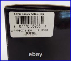Royal Crown Derby Redpoll Bird Imari Paperweight New In Box England Gold 2010