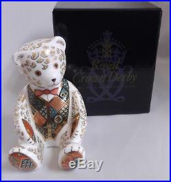 Royal Crown Derby Regal Goldie Bear Paperweight, Limited Edition