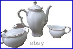 Royal Crown Derby Regency Coffee Pot- Sugar Bowl -Creamer a 1075