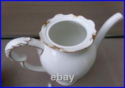 Royal Crown Derby Regency Coffee Pot- Sugar Bowl -Creamer a 1075