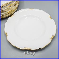 Royal Crown Derby Regency Dinner Plates Set of 12 10 5/8 FREE USA SHIPPING