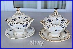 Royal Crown Derby Robert Bloor 2 Sets Tureens with Underplates -1815-1839 Rare