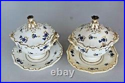 Royal Crown Derby Robert Bloor 2 Sets Tureens with Underplates -1815-1839 Rare