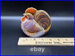 Royal Crown Derby Rooster Paperweight Bone China England