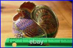 Royal Crown Derby Rooster Paperweight Fine English Bone China Figurine