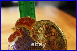 Royal Crown Derby Rooster Paperweight Fine English Bone China Figurine