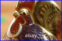 Royal Crown Derby Rooster Paperweight Fine English Bone China Figurine
