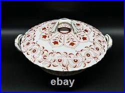 Royal Crown Derby Rougemont Covered Serving Bowl Bone China England