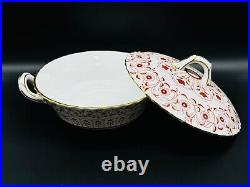 Royal Crown Derby Rougemont Covered Serving Bowl Bone China England